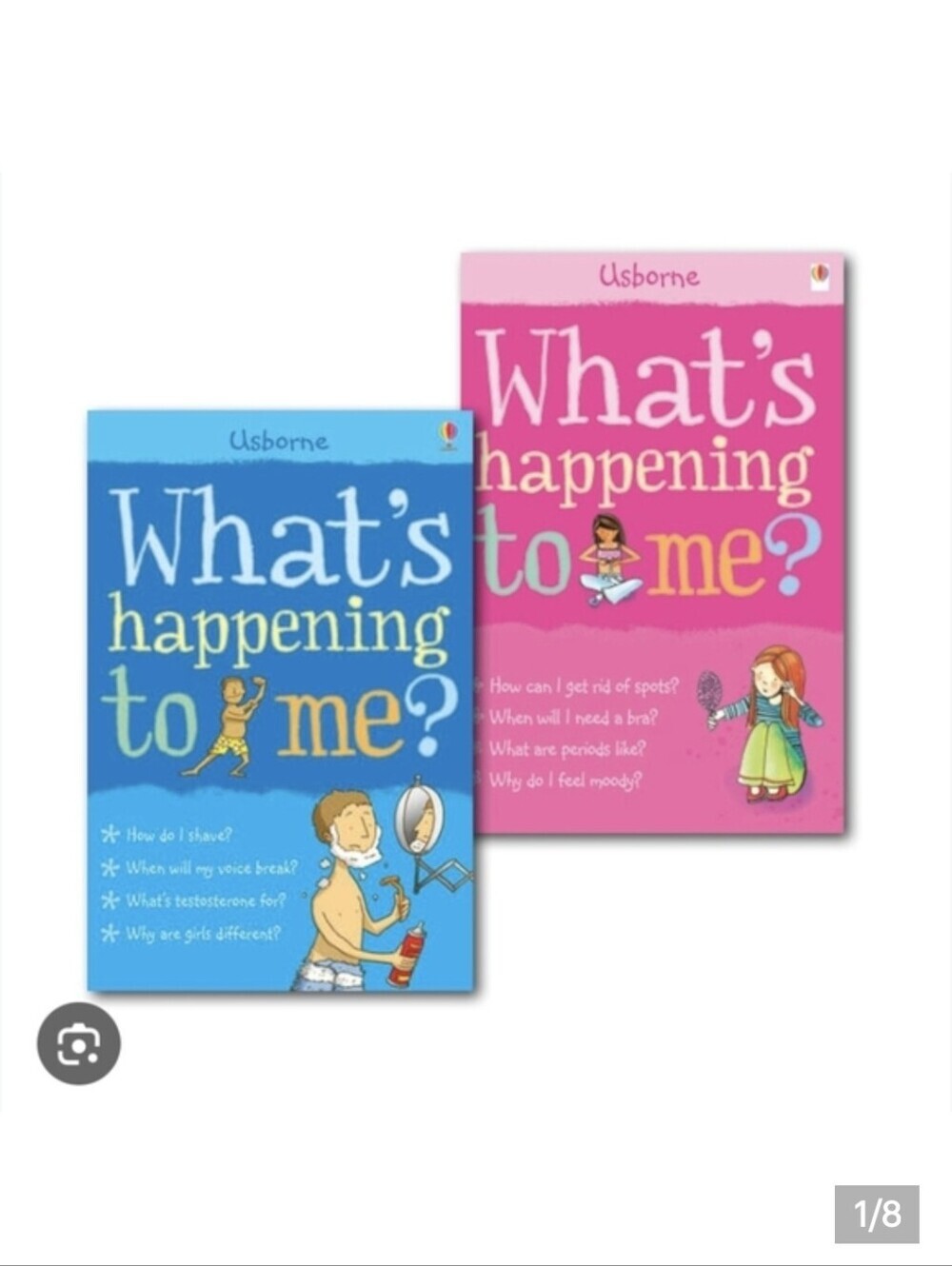 What's Happening to Me? Collection 2 Book Set (Girls, Boys) Puberty Books Tween